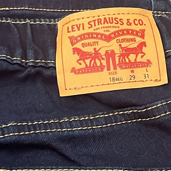 Levi Strauss Boys Skinny Knit Pull On Jeans Size 18 Reg NWOT - Picture 8 of 10
